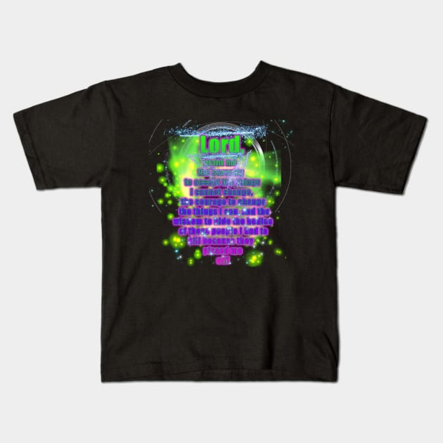 Serenity Prayer for Reality Kids T-Shirt by TinBennu